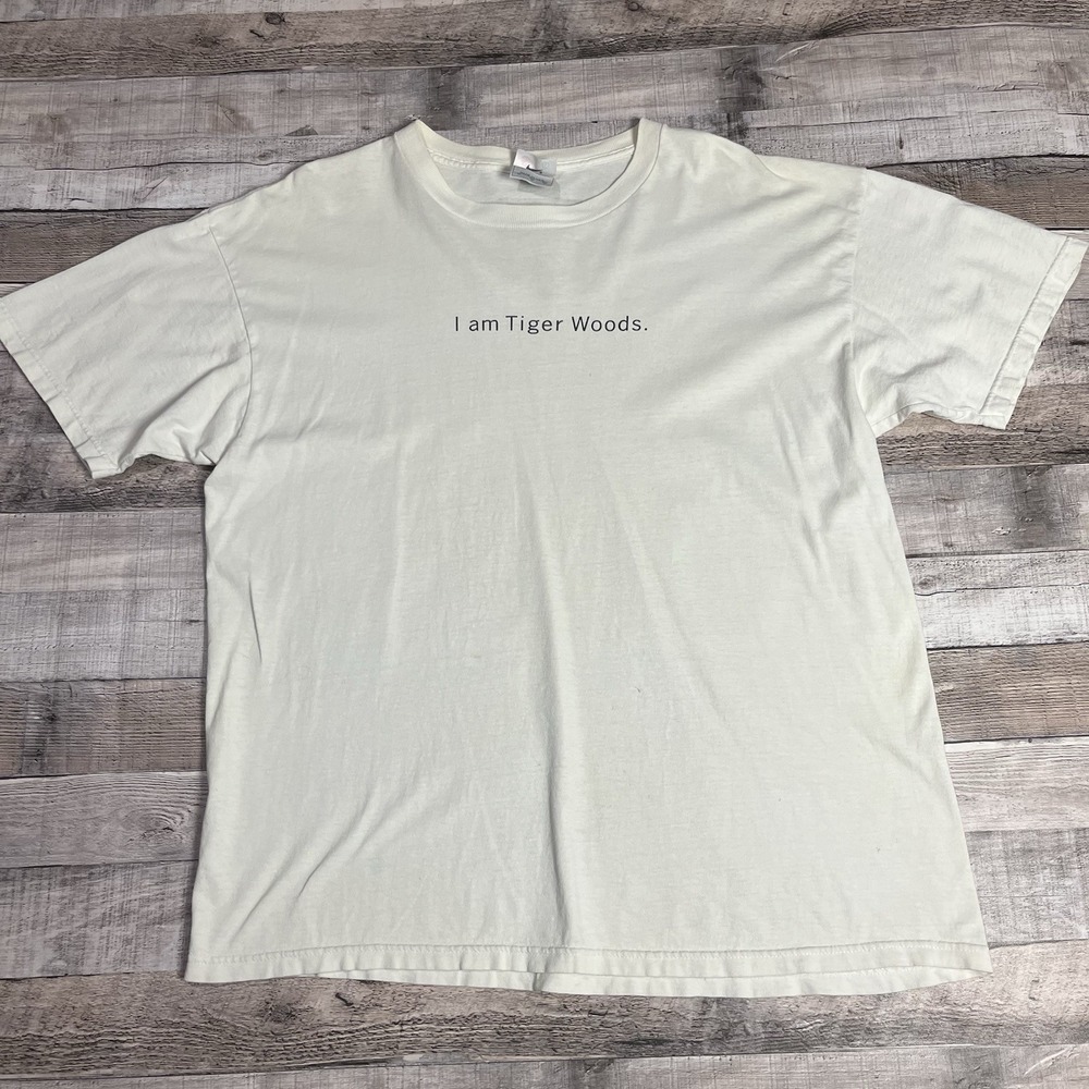 Tiger Woods Shirt Size XL Vintage 90s Nike Golf Tee